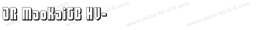 AR MaoKaiGB HV字体转换